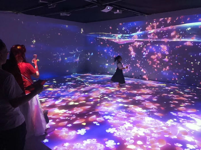 ar光影艺术展览ar互动体验ar全息投影出租ar蝶舞森林